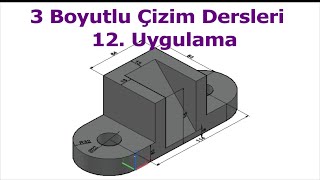 Autocad 3 Boyutlu Çizim #12 (Taper Faces, Extrude Faces )