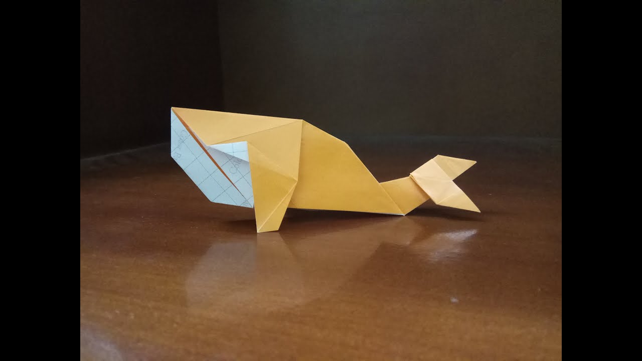 Origami Whale - Easy Instructions for Beginners * Moms and Crafters