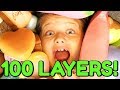 100 Layers of Squishies Toys Challenge | Fun and Crazy Kids
