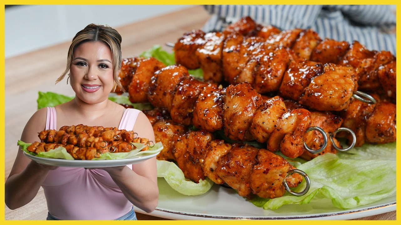 The BEST Hot Honey Garlic Chicken Skewers – Done in 15 Minutes!!!
