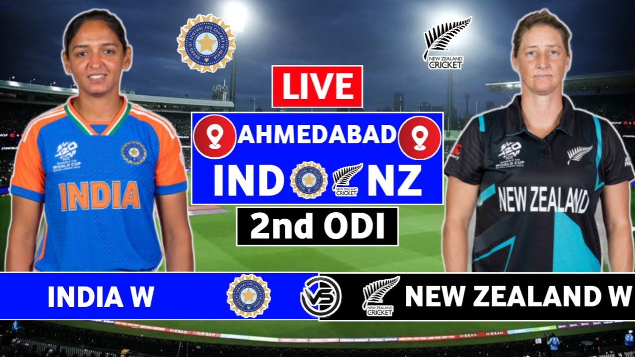 India Women v New Zealand Women 2nd ODI Live | IND W vs NZ W 2nd ODI ...