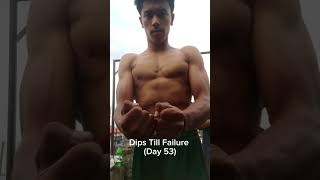 Day 53 (Dips Till Failure).#calisthenics #dips