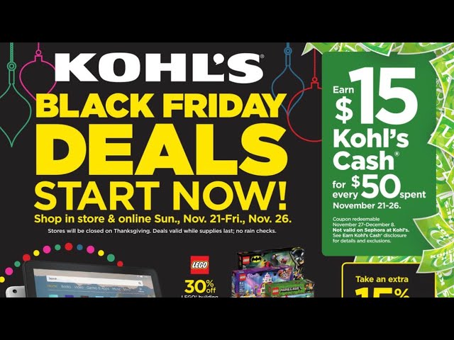 Unleash Savings at Kohl's Black Friday Sale 2019