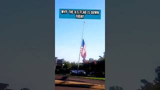 Why American Flag Raised Halfway shorts short travel viral flag