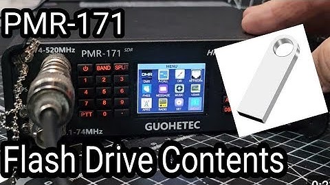 Guohetec PMR171 - Included Flash Drive Contects