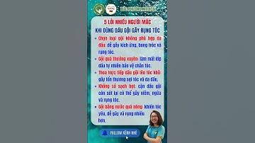 5 lỗi nhiều người mắc khi dùng dầu gội gây rụng tóc #sứckhỏeđờisống365 #sứckhỏeđờisống #rụngtóc