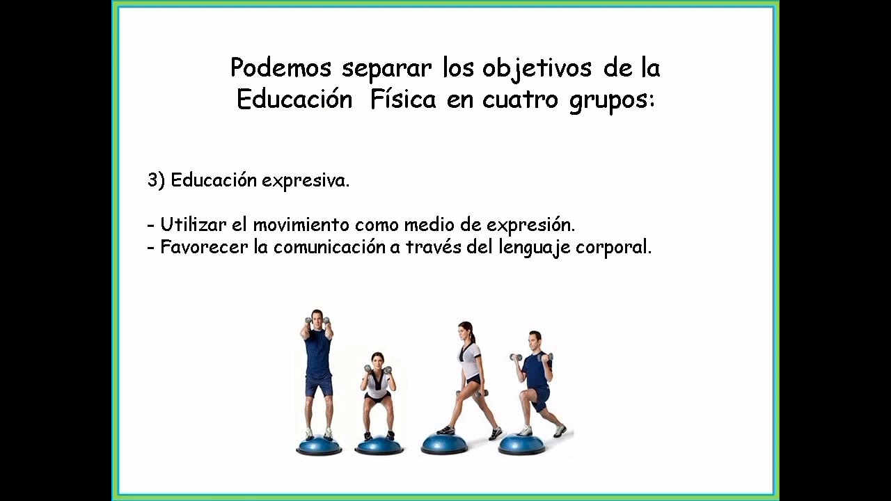 DEFINICIÓN Y OBJETIVOS DE LA EDUCACIÓN FÍSICA - YouTube