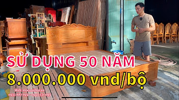 Giường ngủ gỗ gõ đỏ đẹp nhất 2021 Sử dụng 50 năm - 8.000.000 vnd