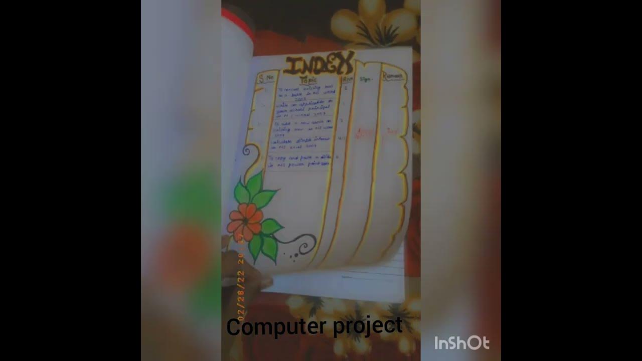 Computer practical file (class - 9th) - YouTube