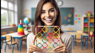 📐 ZaxiDeel Double-Sided Geoboard Mathematical Manipulative Material | Best Geoboards for Classroom 📐