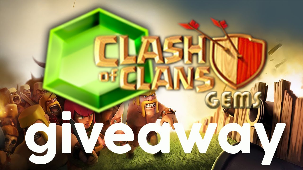 Clash Clans Gem Giveaway! IOS and Android