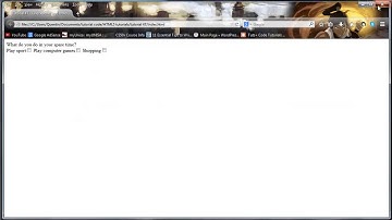 HTML5 and CSS3 beginners tutorial 47  - checkboxes and radio buttons