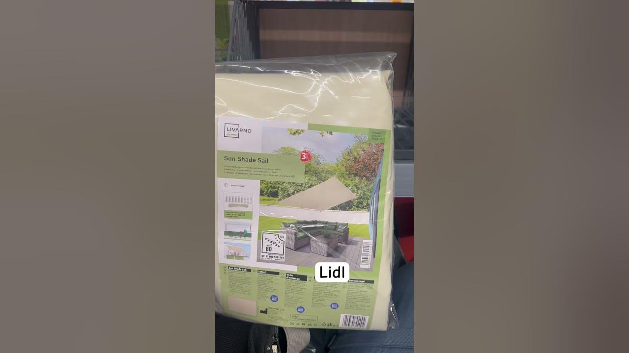 Sun shade sail available in Lidl YouTube