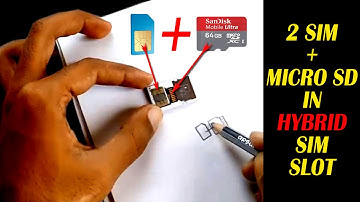 How To Use Sim Card & SD Card Simultaneously on Hybrid Slot: Must Watch