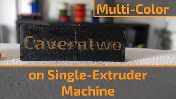 Dual Color Printing with a Single Extruder Machine