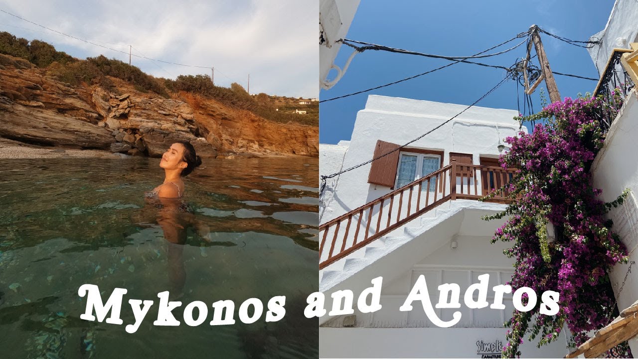 Mykonos travel vlog + a ferry to Andros | greece diaries ep.7