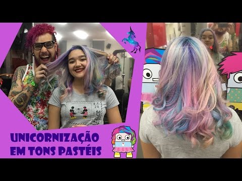 Unicornização em tons pastéis
