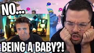 Ninja Gets Uncomfortable After CourageJD SCREAMS At Him For Being Annoying & Washed! screenshot 2