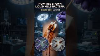 Why Doctors Use Povidone-Iodine Before Surgery | MOA & Bacterial Kill Explained #Shorts