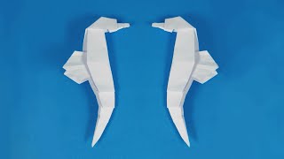 How to make a seahorse out of paper. Origami seahorse tutorial