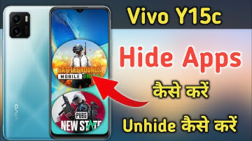 How to hide Apps in Vivo y15c, vivo y15c app hide setting, Vivo y15c me app hide kaise kare
