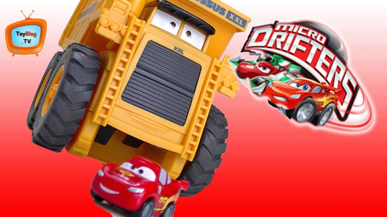 Colossus XXL Cars 2 Dump Truck With Micro Drifters Toy Review From Disney P...