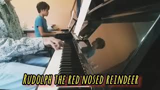 Rudolph the red nosed reindeer #piano #christmas #duet