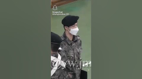 Kim seok Jin military 🥺🥺 video 📷#bts#V&me
