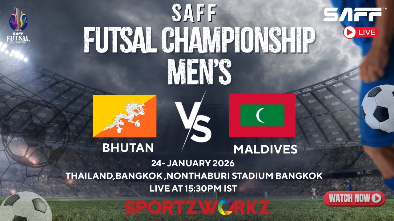 LIVE |SAFF Men’s Futsal Championship 2026 | Day 6 – Match 2 | Bhutan vs Maldives