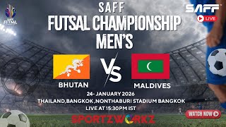 LIVE |SAFF Men’s Futsal Championship 2026 | Day 6 – Match 2 | Bhutan vs Maldives
