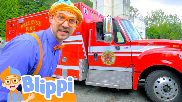 Blippi Visits a Firetruck Station | Blippi's Stories and Adventures for Kids | Moonbug Kids