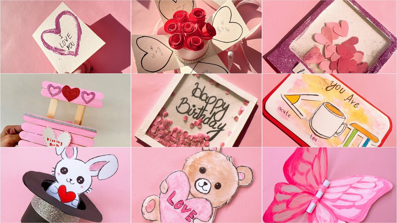 10 Ideas || DIY CUTE BIRTHDAY GIFT IDEA | DIY PAPER CRAFTS - YouTube