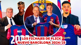 🚨LOCURA: LOS FICHAJES DE HANSI FLICK para el BARCELONA EN ESTE MERCADO DE FICHAJES 2024