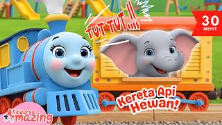 Tut Tut Colorful Animal Train 🚂🐘 | Guess & Learn Animal Names for Kids | Educational Video for Pr...