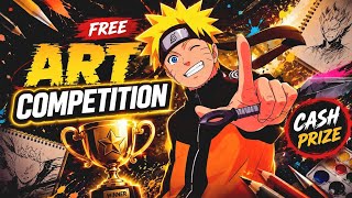 FREE Anime Art Competition 2026 🏆 | Win Cash Prize & Shoutouts! Hurry Up🌀