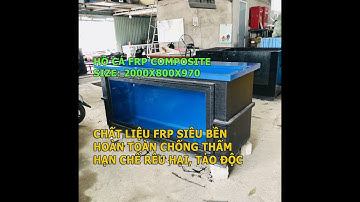 Hồ Cá Composite FRP Một Mặt Kính Koi/Fish Pond/Tank With Glass size: 2000x800x970