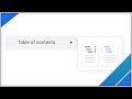 Google Docs Table Of Contents Page Numbers