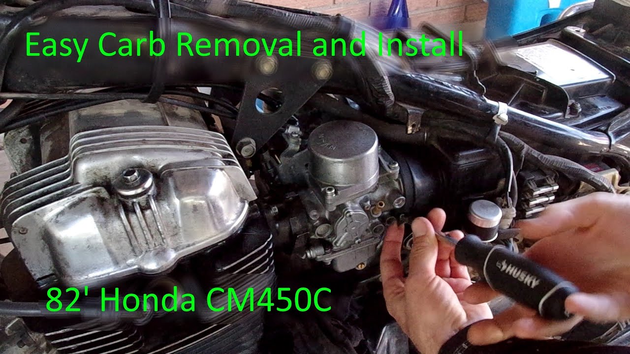 Vintage Motorcycle: Honda CM450 Easy Carb Removal and Install