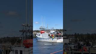F/V “Miranda and Brendan” done unloading their catch of the day, heading to their designated berth