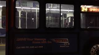 🚌/🎥 Late night bus spotting, WRTA Hub Worcester, Mass 🌚