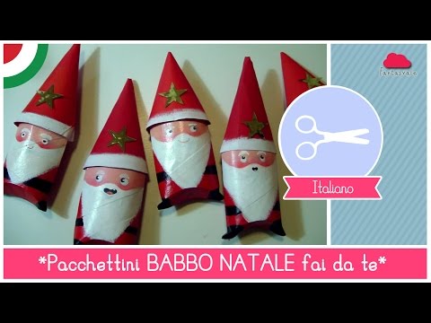 Lavoretti Di Natale Per Bambini Youtube.Pacchettini Di Natale Fai Da Te A Forma Di Babbo Natale Idea Per Bambini Riciclo Creativo Youtube