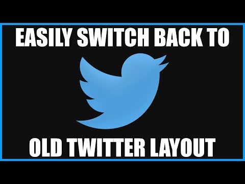How to change New Twitter Layout back to Old Twitter Layout 2019
