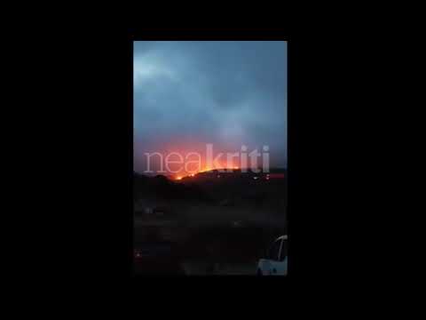 Μεγάλη φωτιά μαίνεται από το πρωί της Πέμπτης (31/10) στην Κίσσαμο