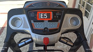 How to repair a treadmill E5: It stops when you step on it
