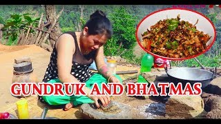 PICKLE OF GUNDRUK & BHATMAS || New Nepali Traditional Food Item @ 2020