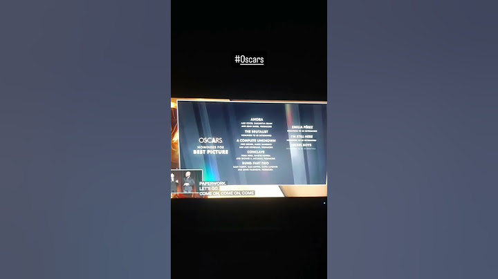 Reação ao anuncio dos indicados ao Oscar 2025 de Melhor Filme