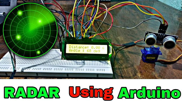 RADAR Using Arduino|| LCD Display 16*2 || Ultrasonic Sensor || Part-2