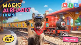 Magic Alphabet Train 🚂 | ABC Song for Babies | Learn Letters A to E with Choo-Choo!