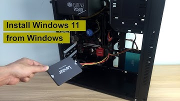 without USB, how to install Windows 11
