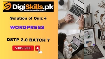 wordpress quiz 4 batch 7 | dstp 2.0 batch 07 wordpress quiz 4 solution 2024